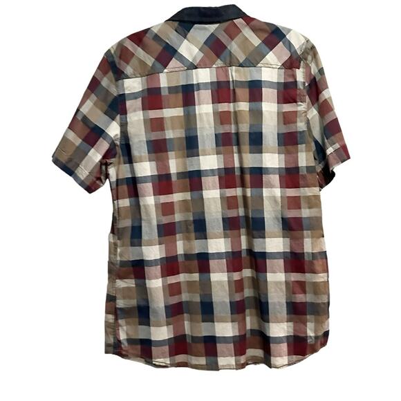 i Jeans by Buffalo Shirt Mens XXL Button Up Plaid NWT Short Sleeve Cotton - Picture 3 of 14
